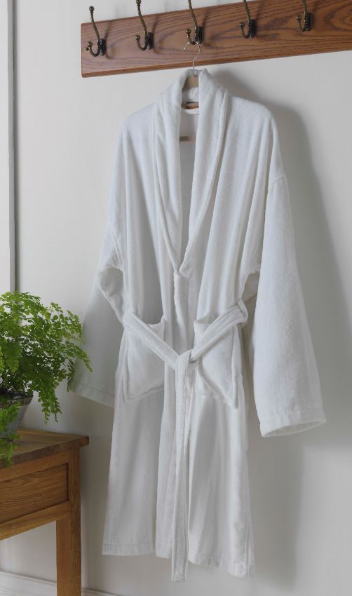 Unisex Luxury Heavy Cotton Velour Bathrobe Tonrose Linens