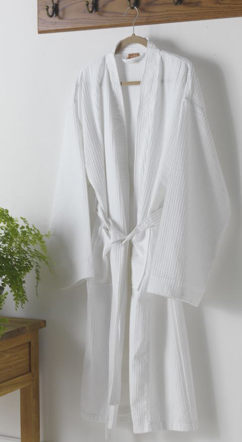 Unisex Cotton Blend Waffle Bathrobe